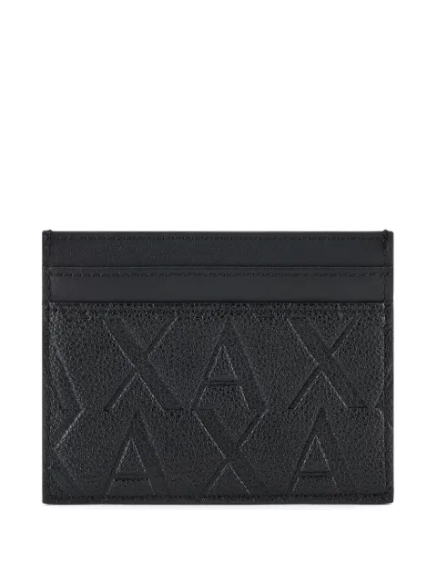 Armani Exchange logo-debossed cardholder