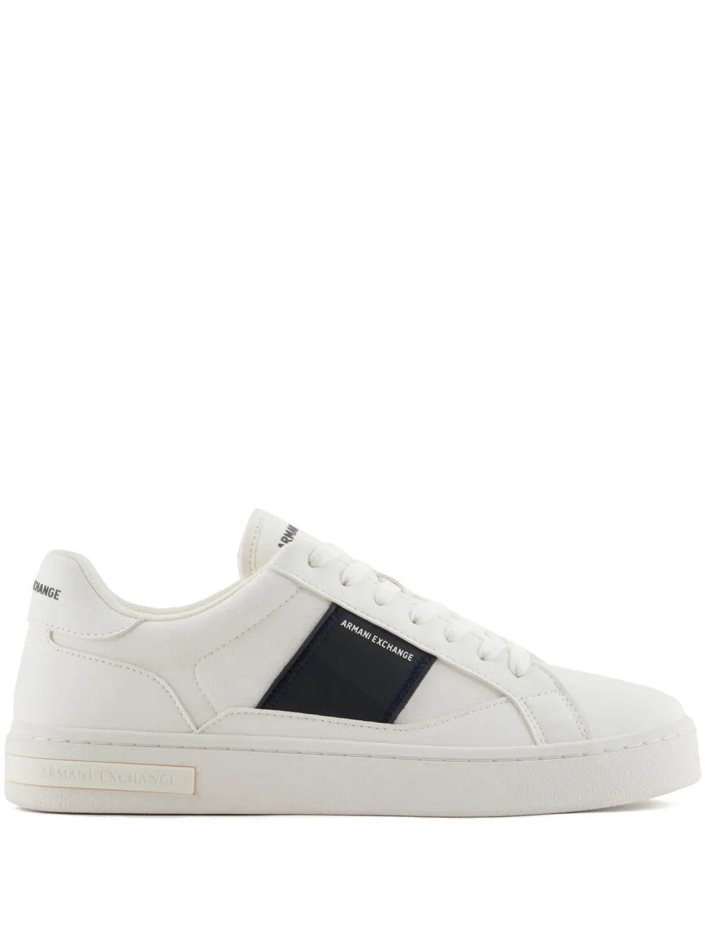 Armani Exchange logo sneakers White