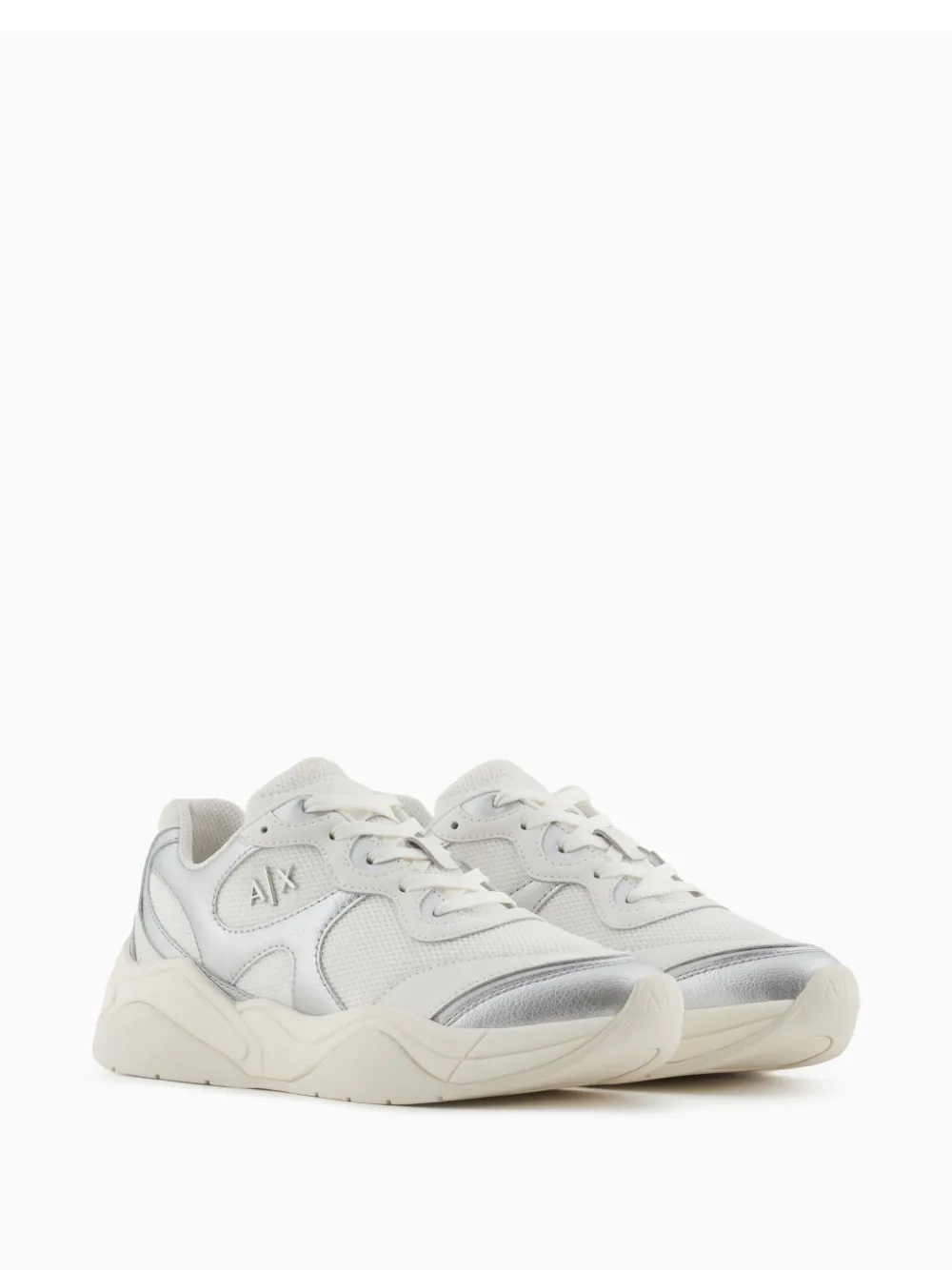 Armani Exchange Metallic sneakers - Wit