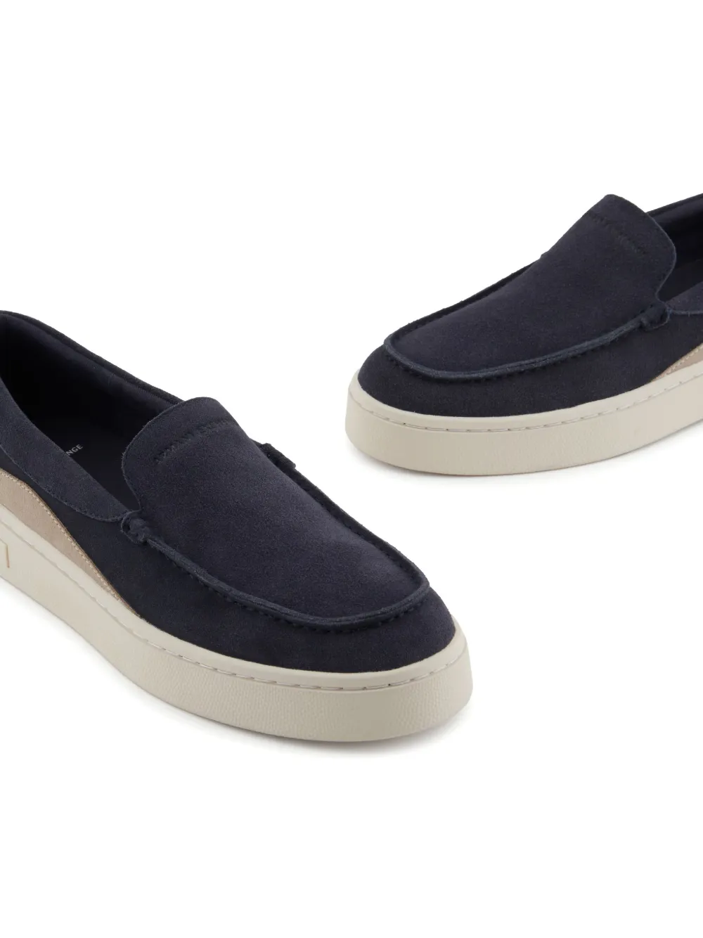 Armani Exchange leather loafers Blue