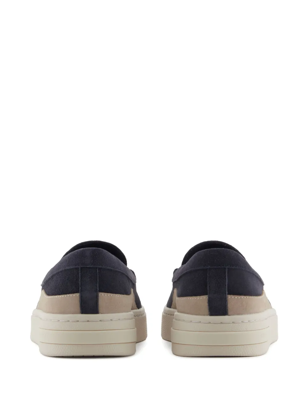 Armani Exchange leather loafers Blue
