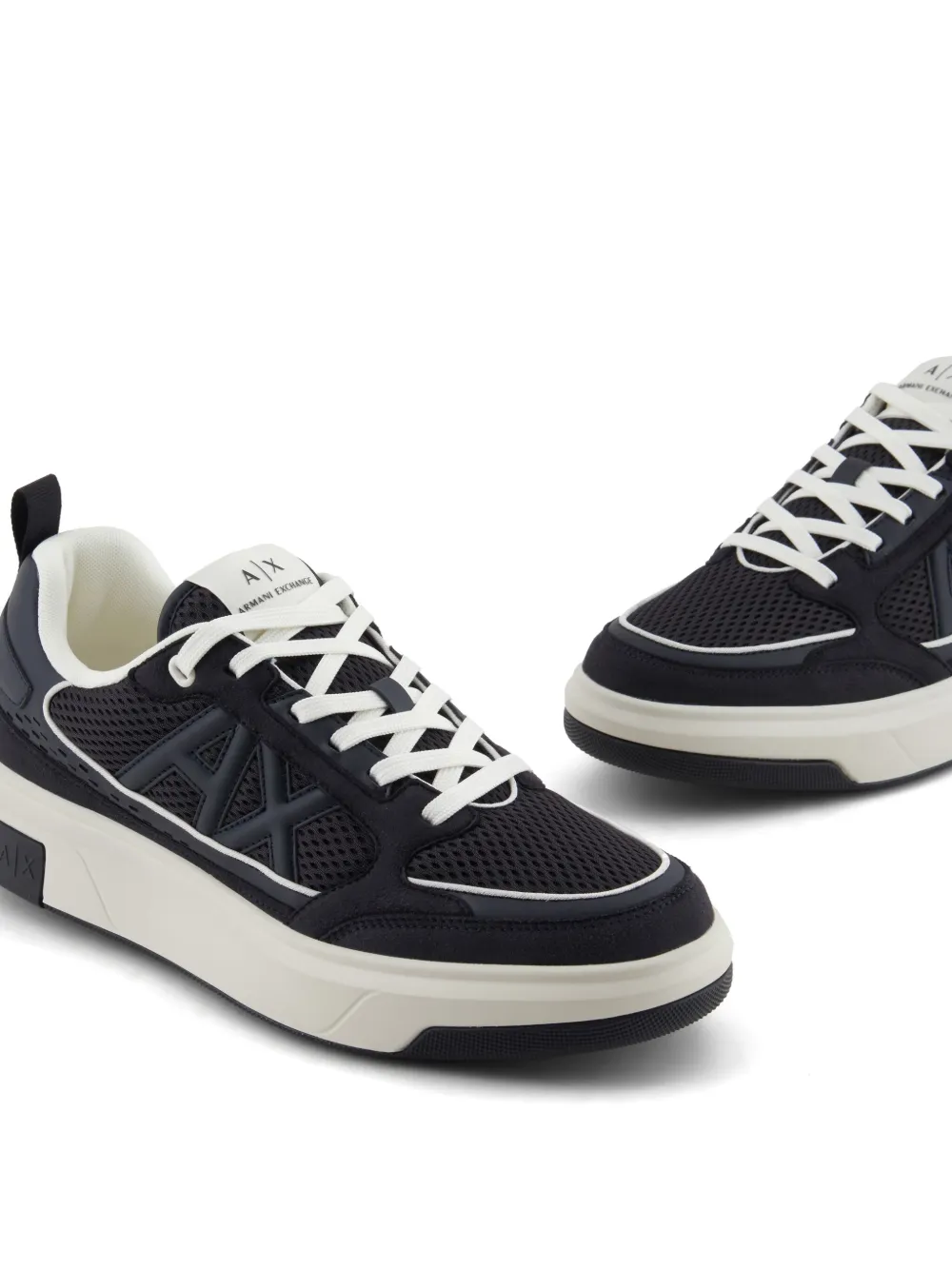 Armani Exchange logo sneakers Blue