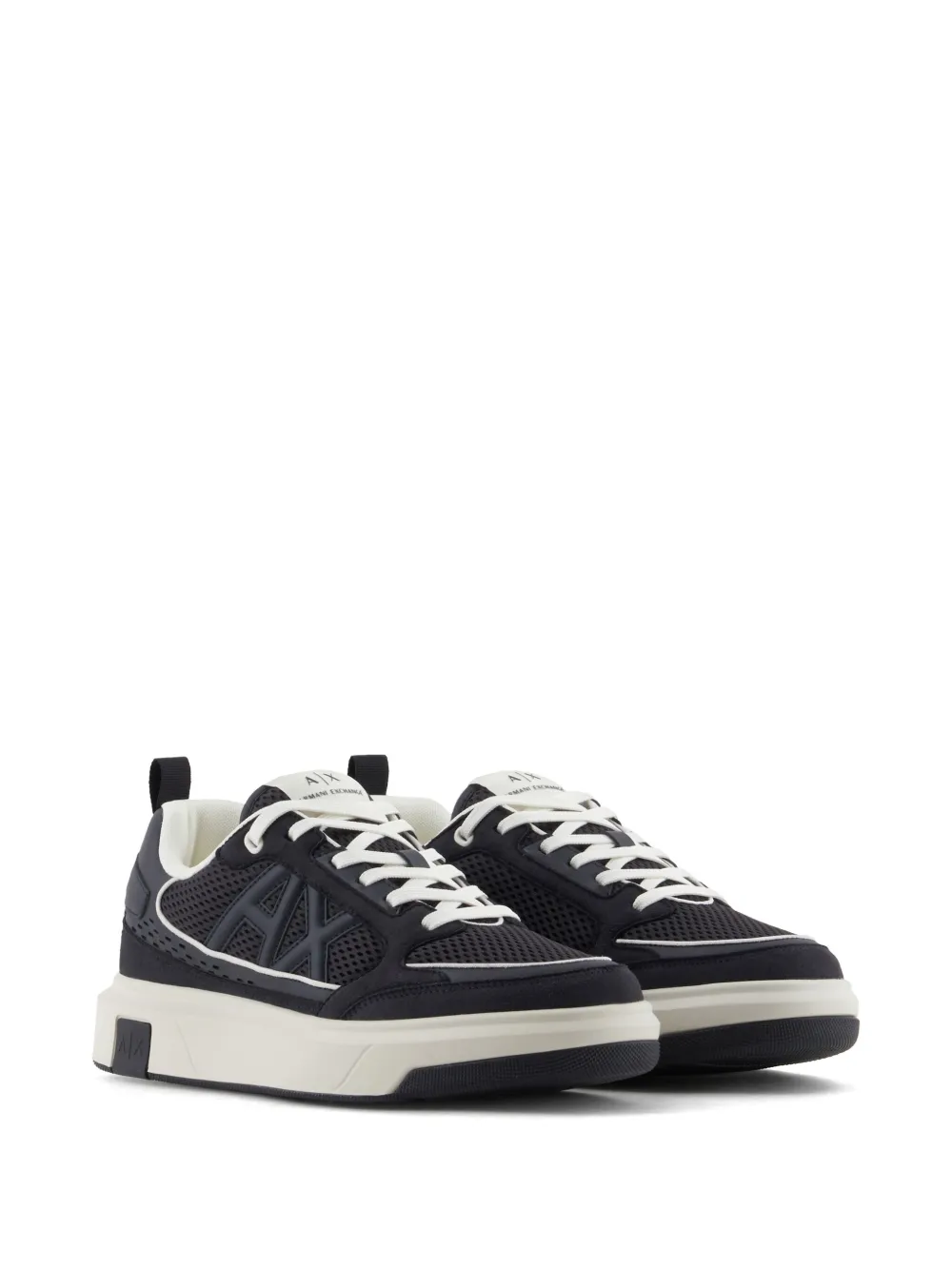 Armani Exchange logo sneakers Blue