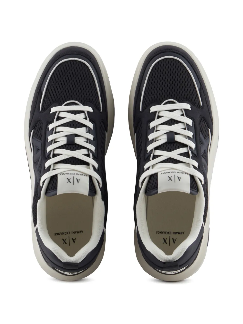 Armani Exchange logo sneakers Blue
