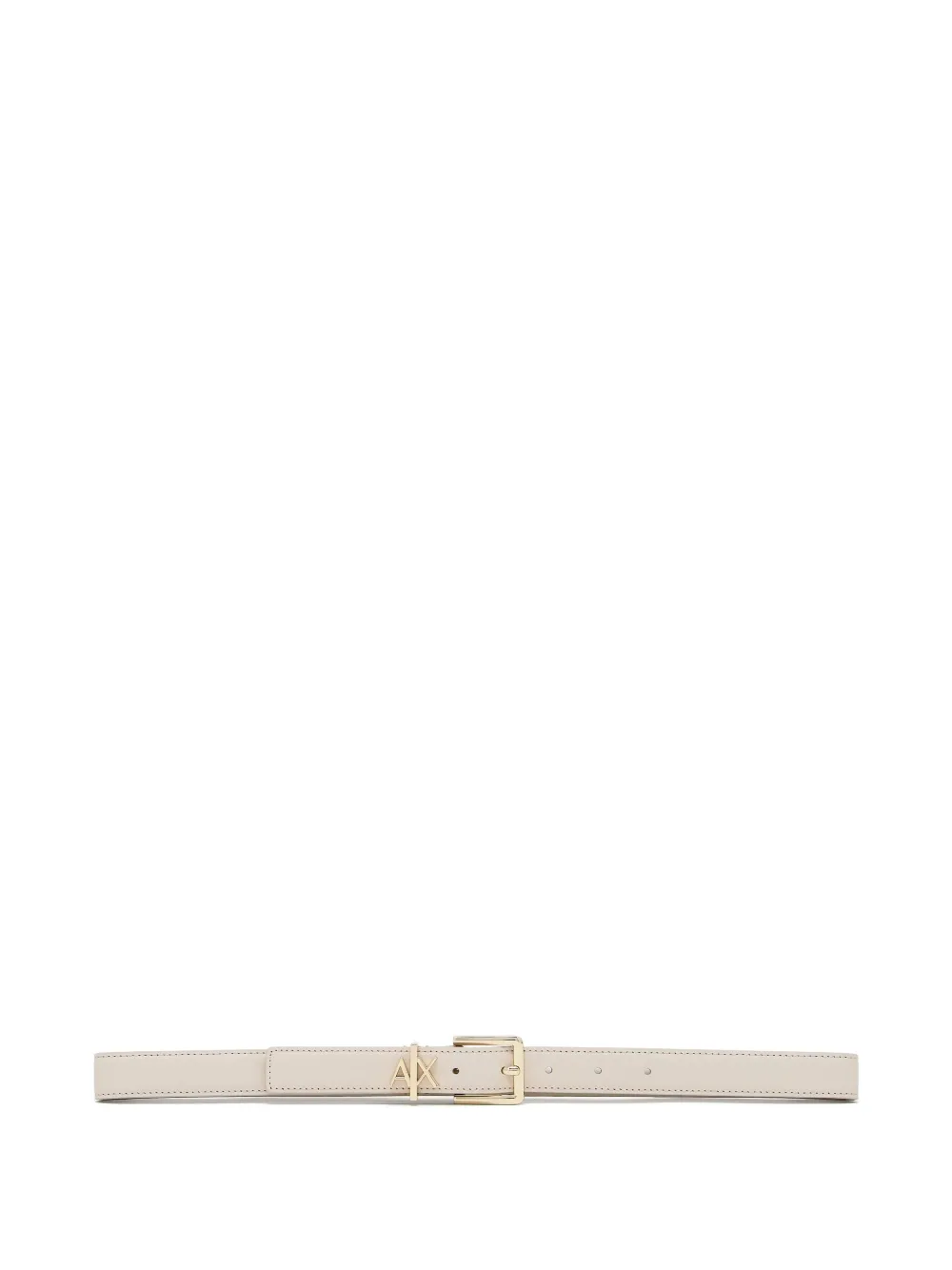 Armani Exchange Riem met logoplakkaat - Beige