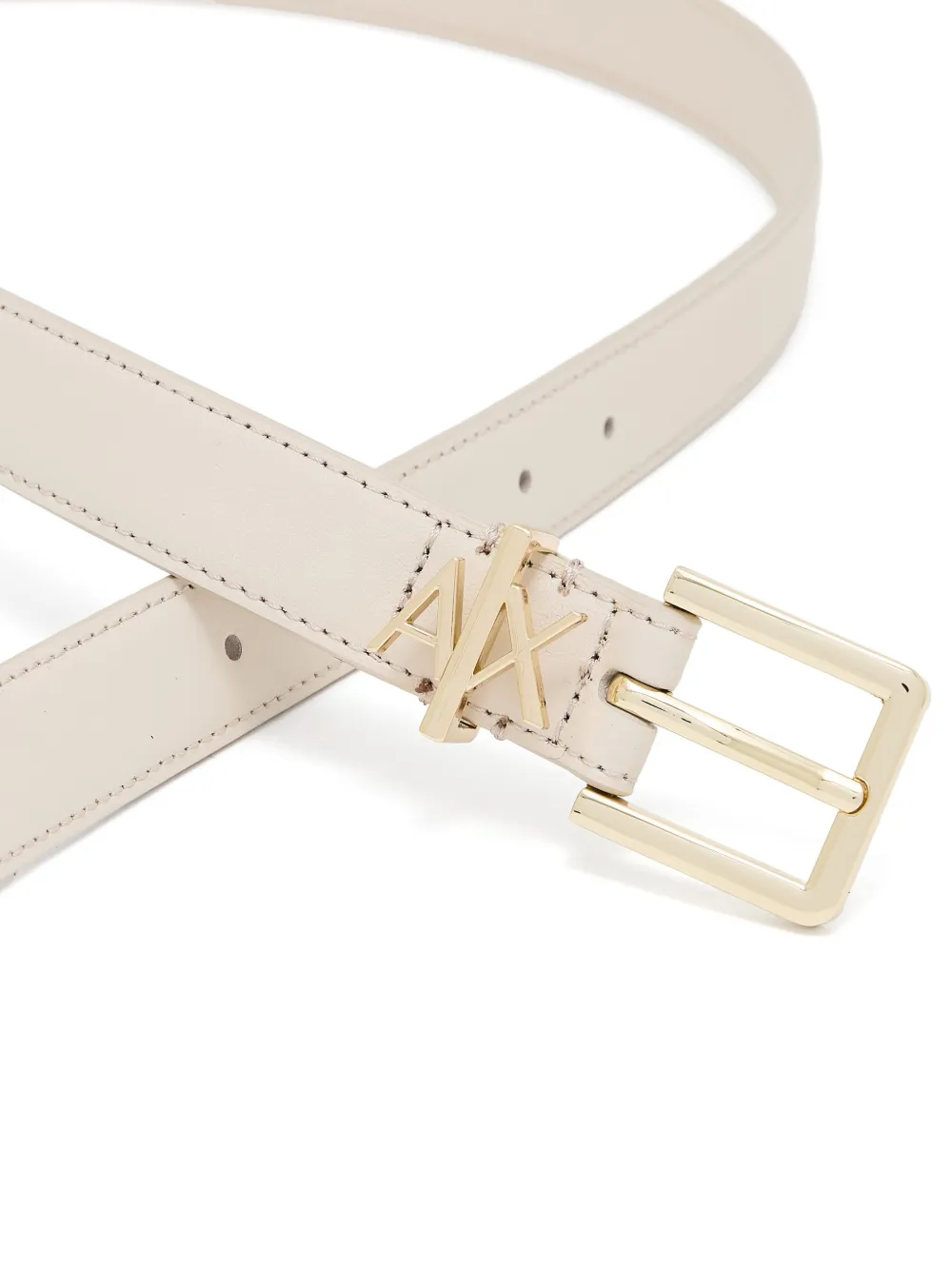  Armani Exchange Logo-plaque Belt - Neutrals 