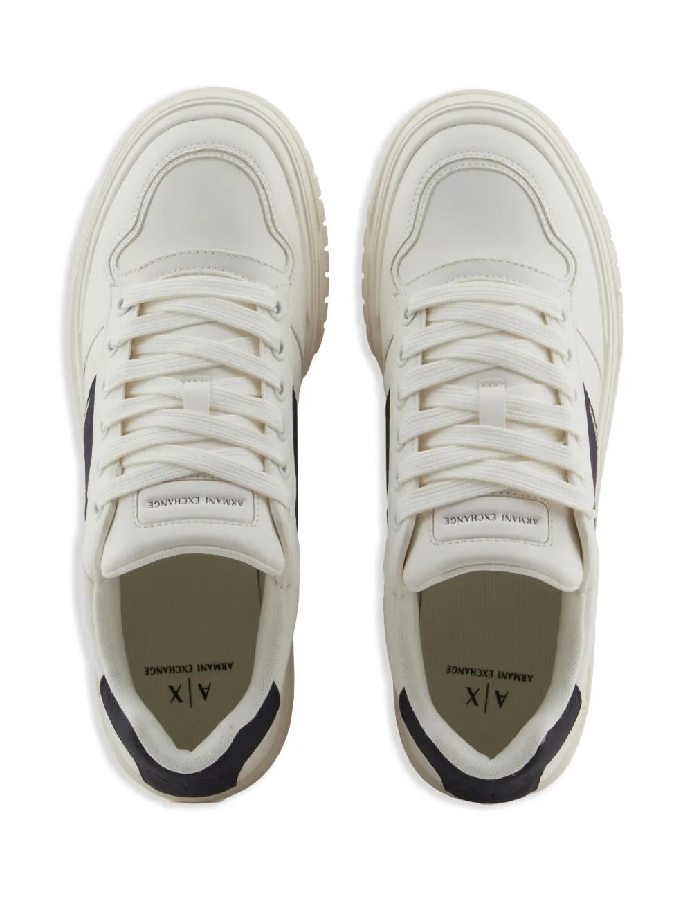 Armani Exchange logo sneakers White