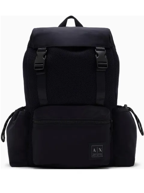Armani Exchange mochila con parche del logo