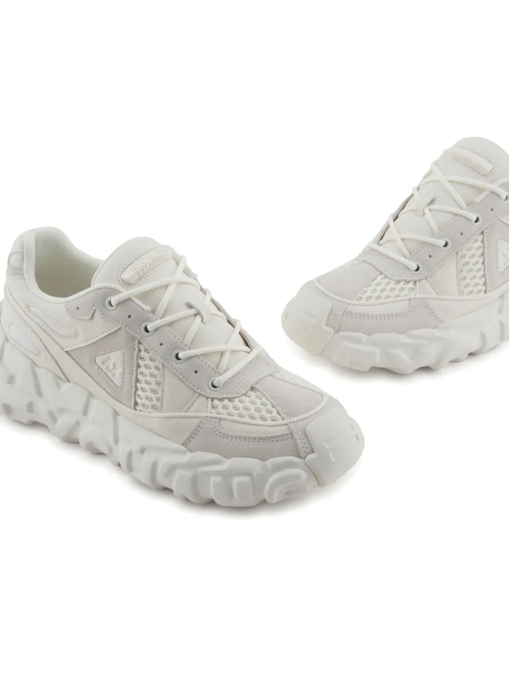 Armani Exchange logo-embossed sneakers White