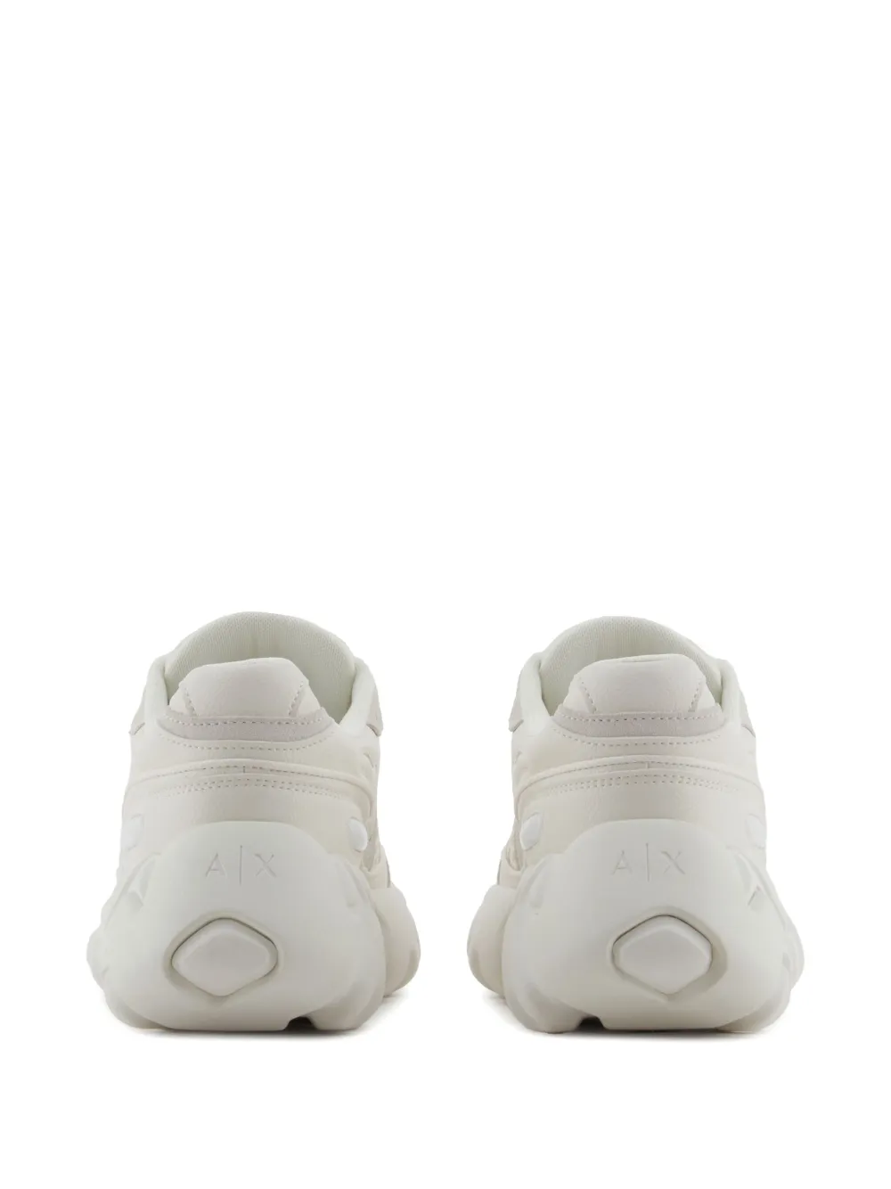 Armani Exchange logo-embossed sneakers White