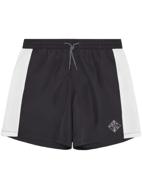 Armani Exchange logo-embroidered swim shorts 