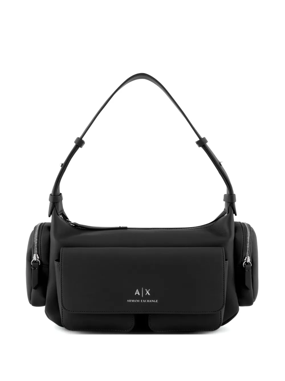 Armani Exchange ロゴ ショルダーバッグ - ブラック Armani Exchange ロゴ ショルダーバッグ - ブラック