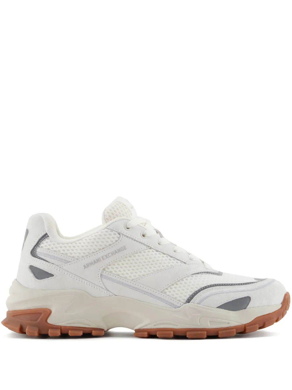 Armani Exchange leather sneakers White