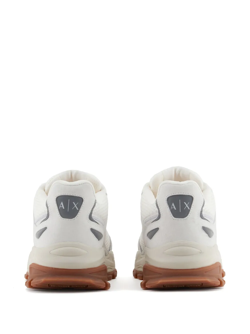 Armani Exchange leather sneakers White