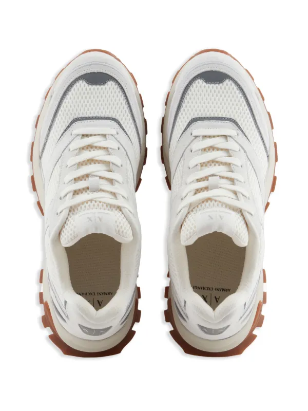 Armani Exchange レザースニーカー | ホワイト | FARFETCH JP