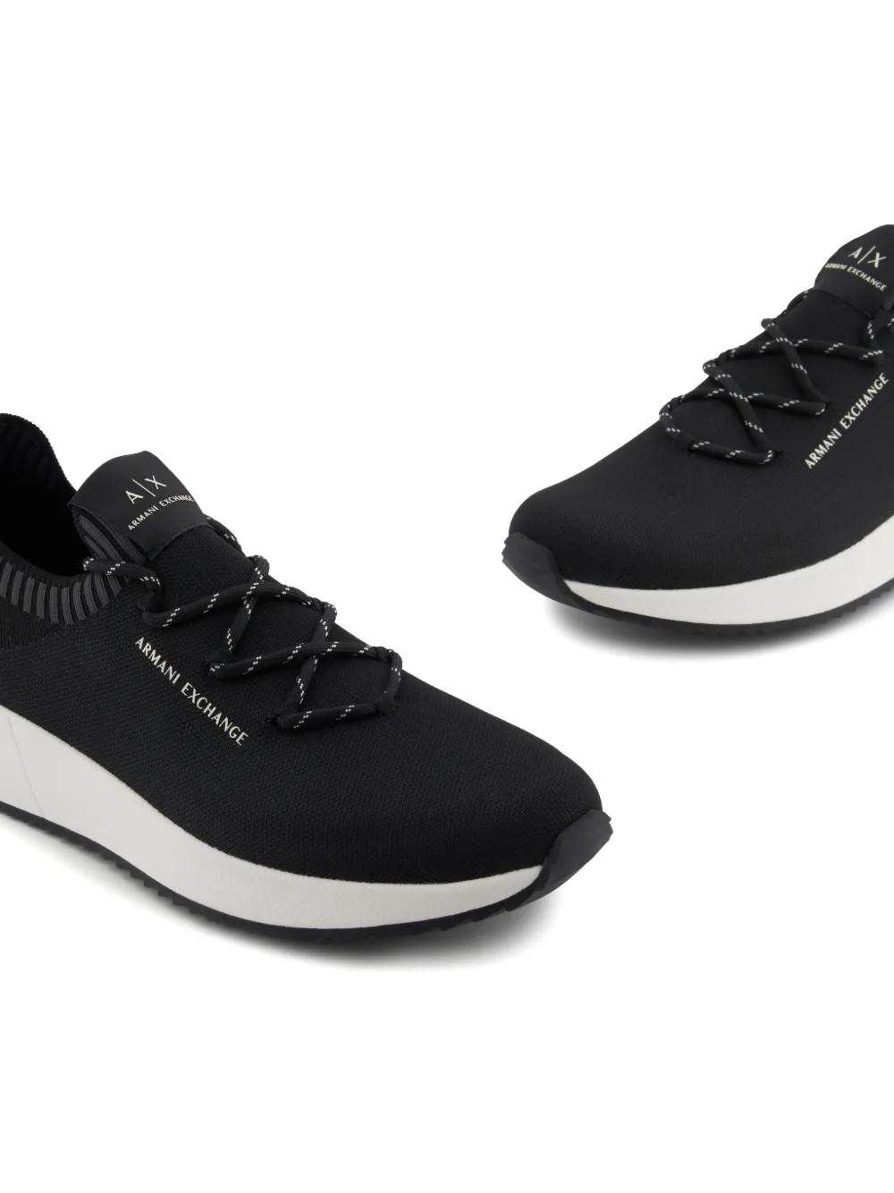 Armani Exchange logo sneakers Black