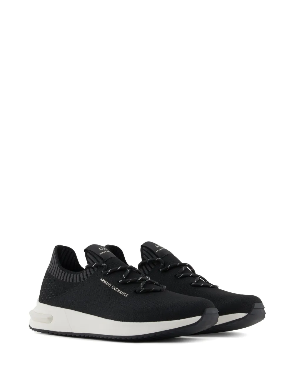 Armani Exchange logo sneakers Black