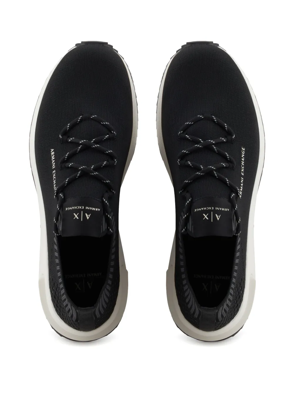 Armani Exchange logo sneakers Black