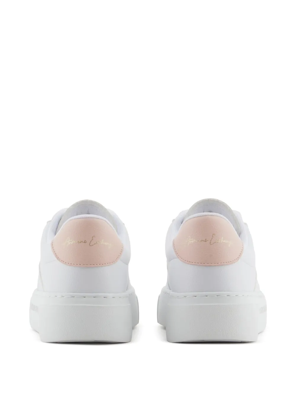 Armani Exchange logo-embossed sneakers White