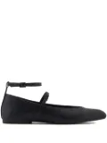 Armani Exchange pointed-toe ballerina shoes - Black