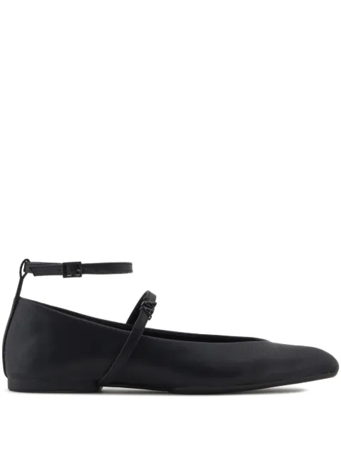 Armani Exchange pointed-toe ballerina shoes