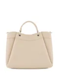 Armani Exchange pleat-detail tote bag - Neutrals