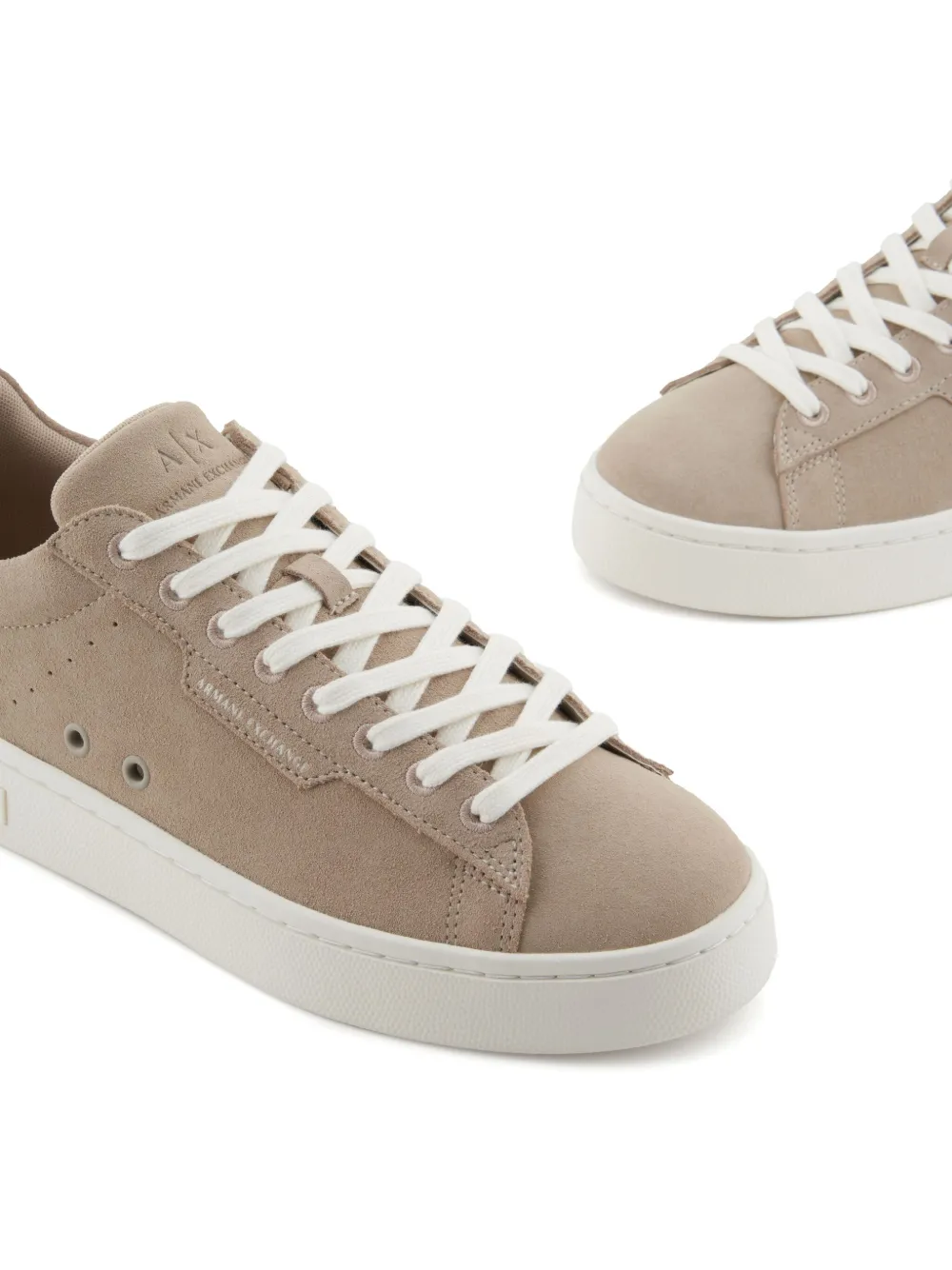 Armani Exchange Suède sneakers Beige