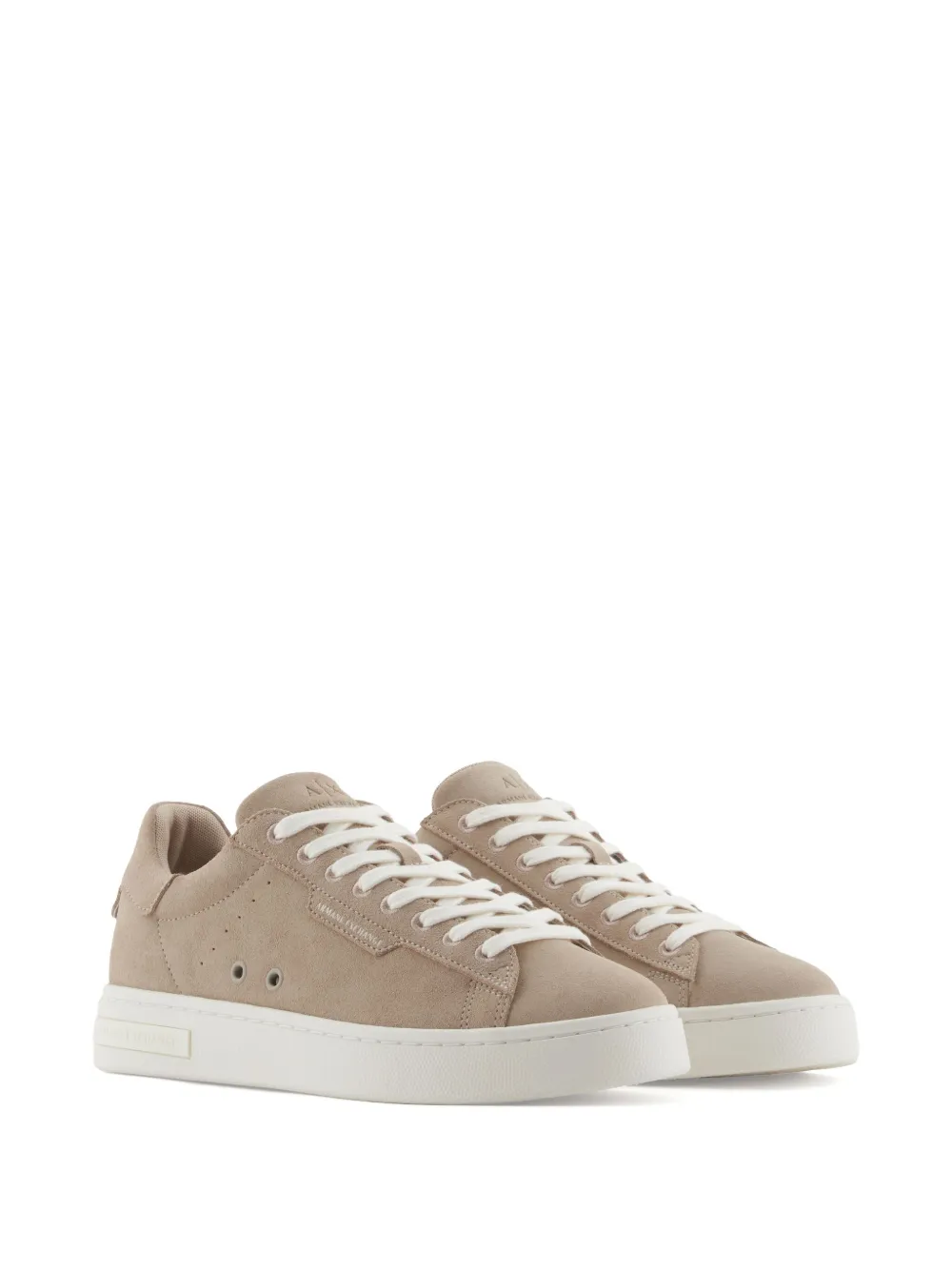 Armani Exchange Suède sneakers Beige