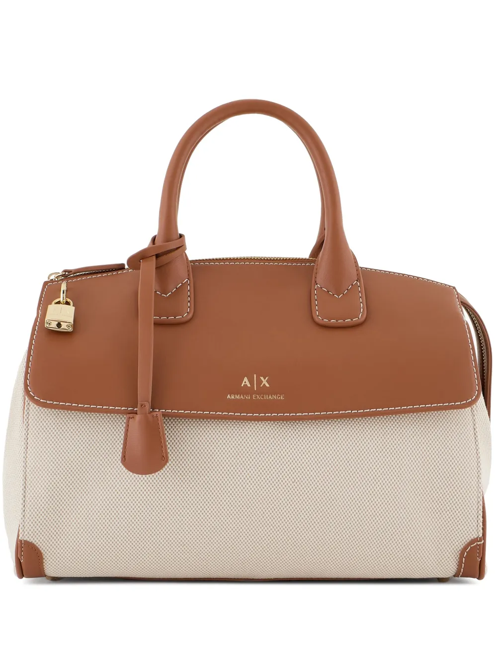Armani Exchange ロゴ トートバッグ - ニュートラル Armani Exchange ロゴ トートバッグ - ニュートラル