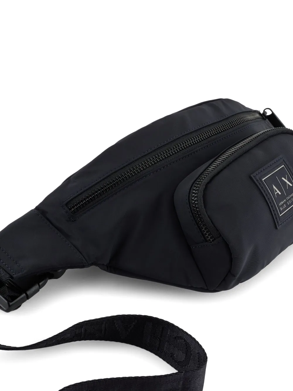 Armani Exchange Heuptas met logoplakkaat Zwart