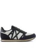 Armani Exchange logo-patch sneakers - Blue