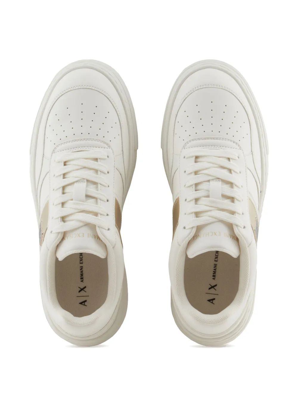 Armani Exchange logo-plaque sneakers White