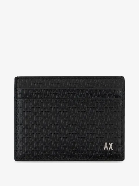 Armani Exchange monogram-debossed cardholder