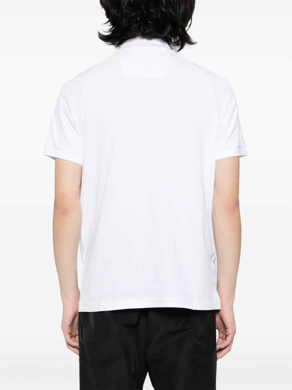 BOSS Paddy poloshirt met band Wit