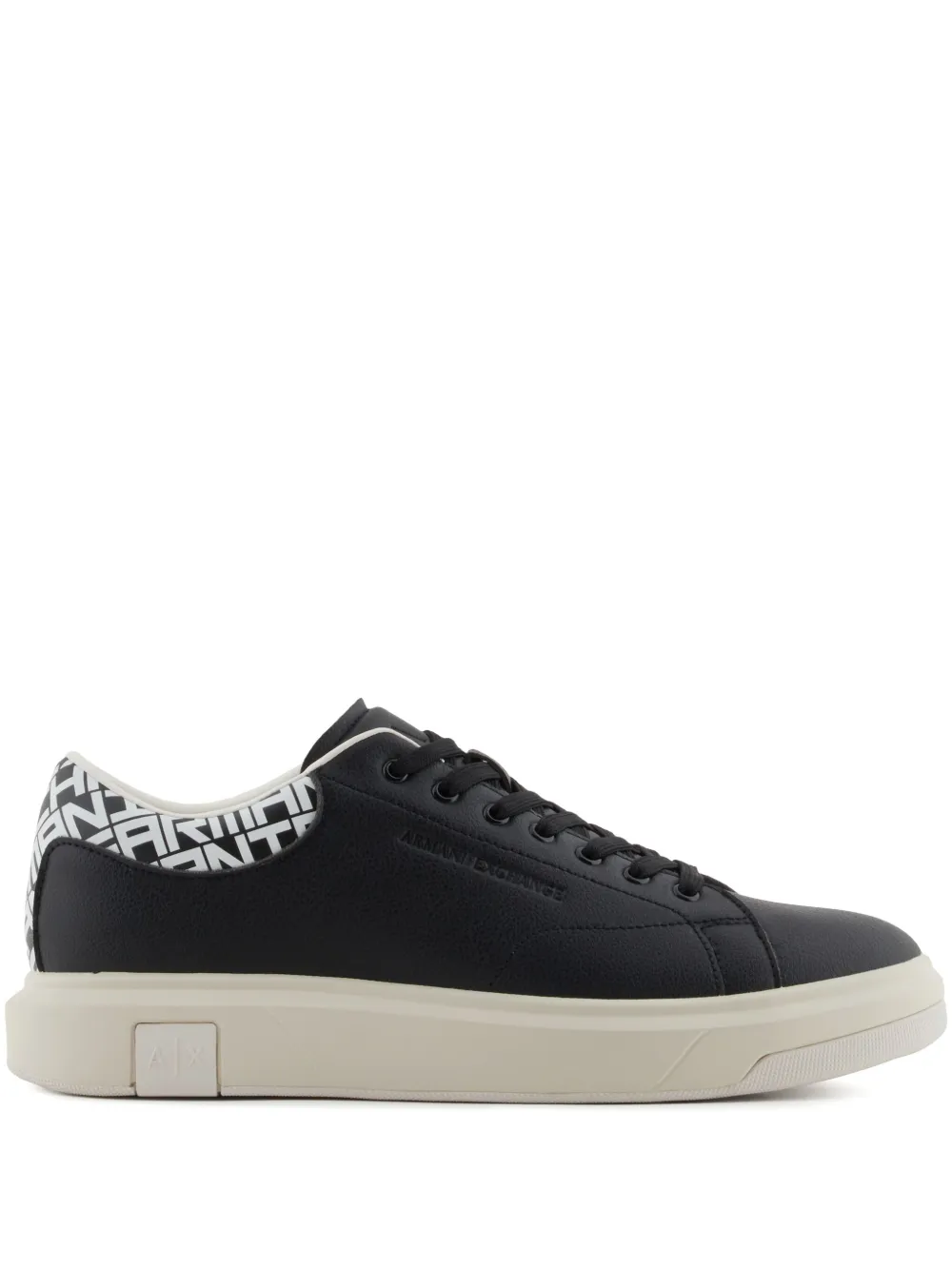 Armani Exchange logo sneakers Black