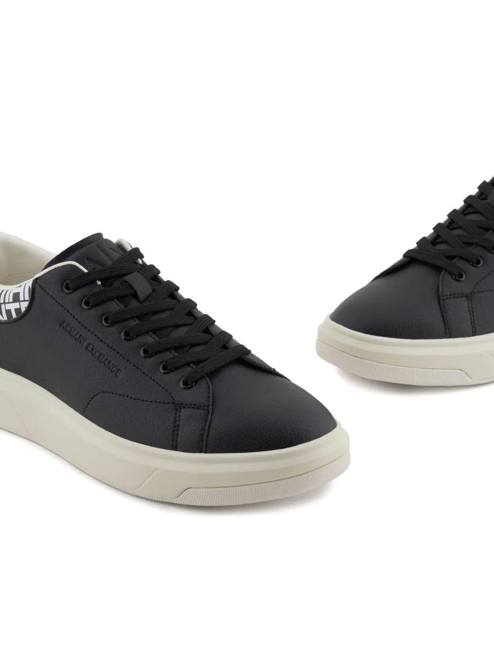 Armani Exchange logo sneakers Black