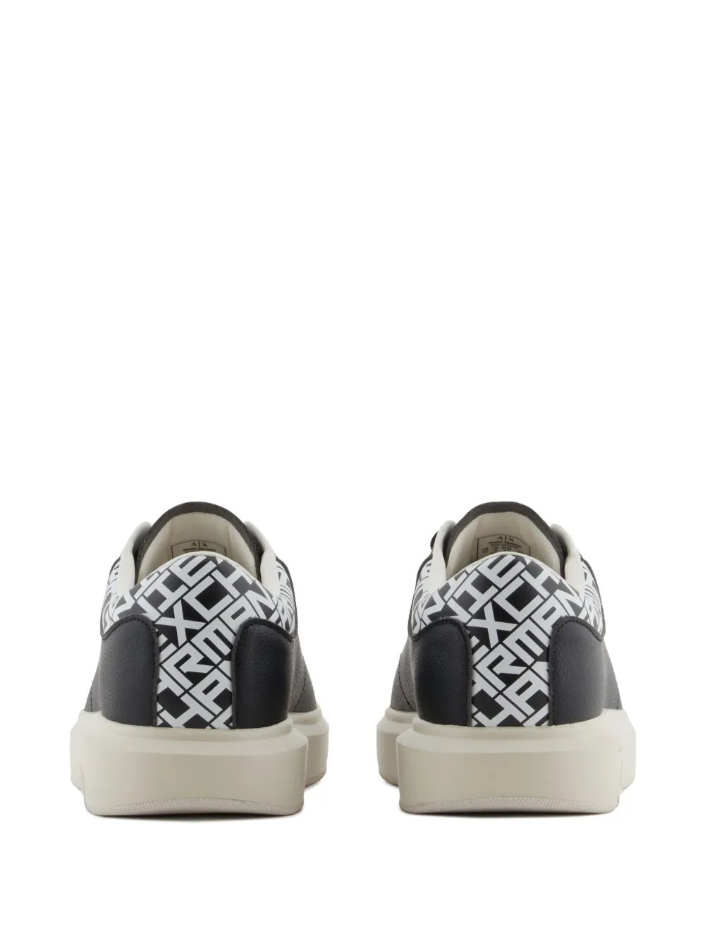 Armani Exchange logo sneakers Black