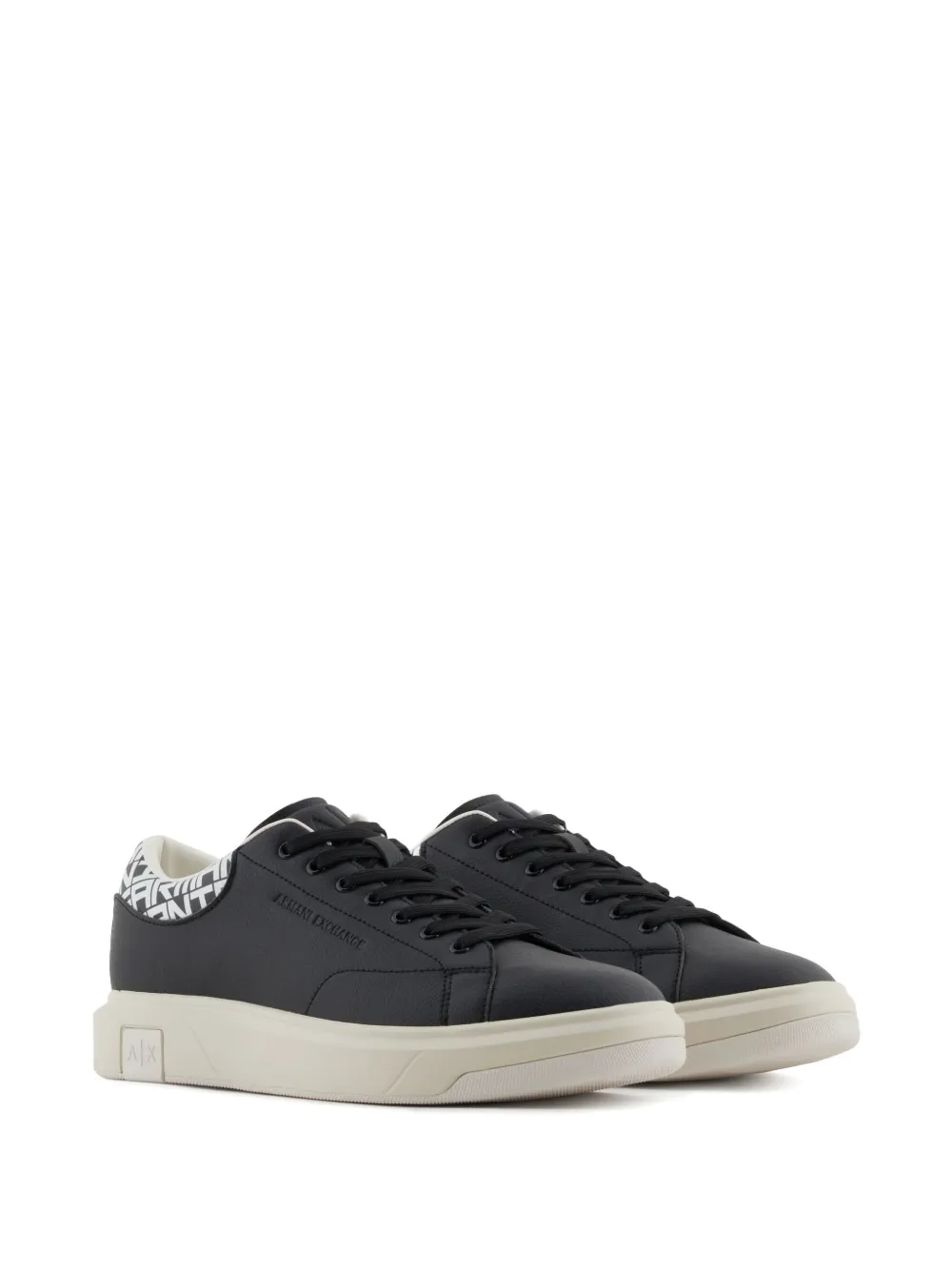 Armani Exchange logo sneakers Black