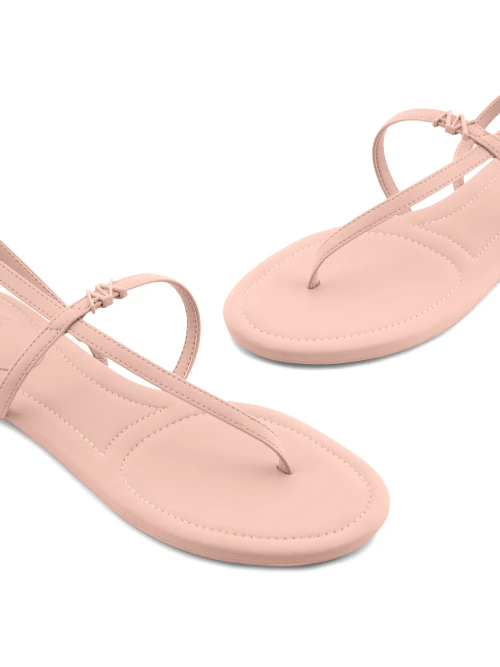 Armani Exchange logo-lettering sandals Pink
