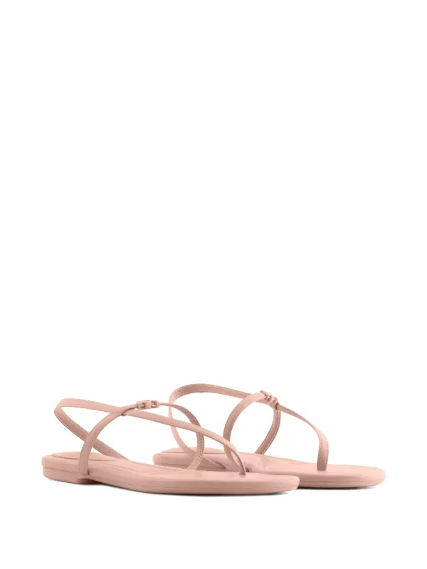 Armani Exchange logo-lettering Sandals Pink FARFETCH IN