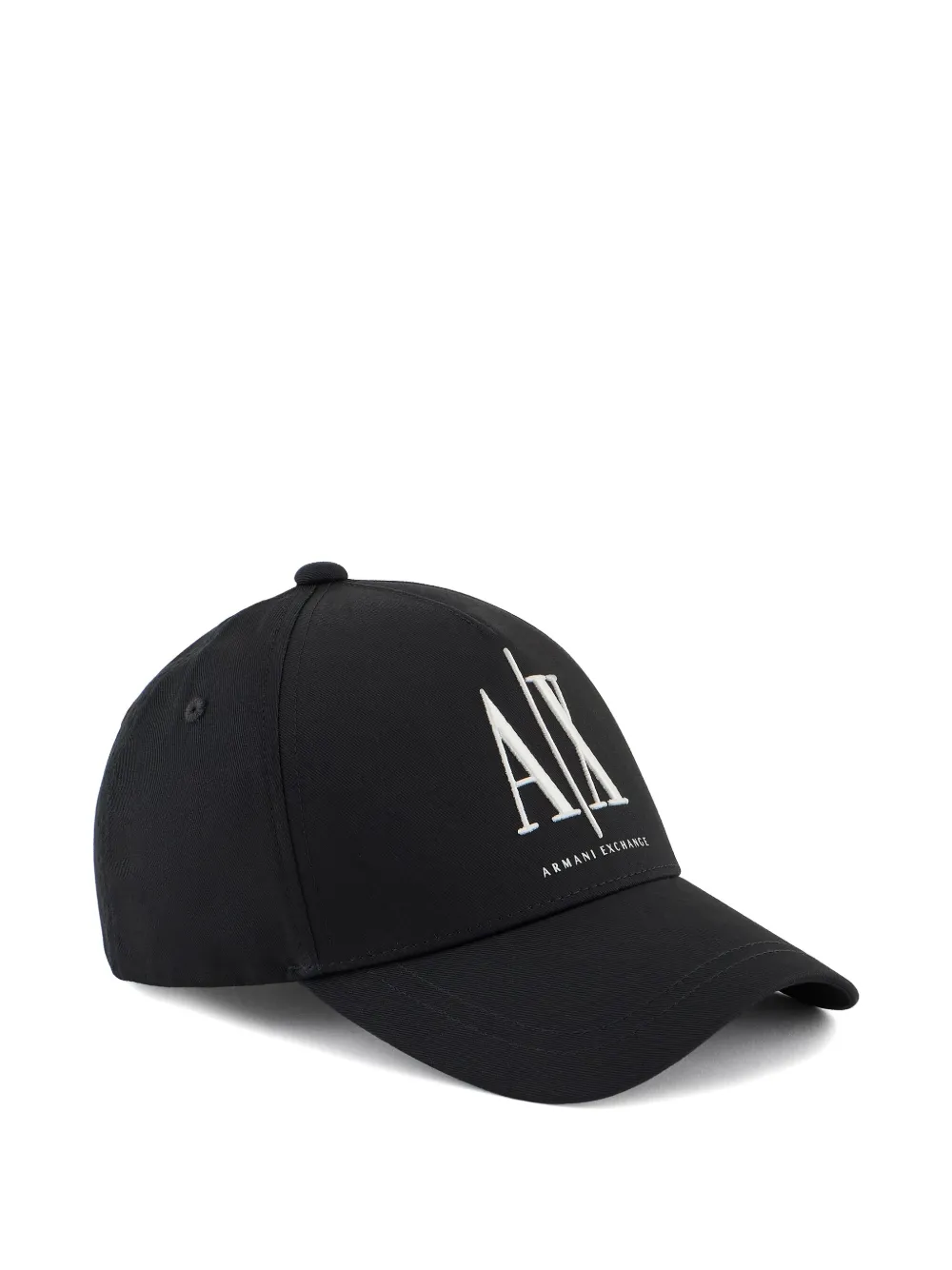 Armani Exchange Cappello da baseball con ricamo - Nero