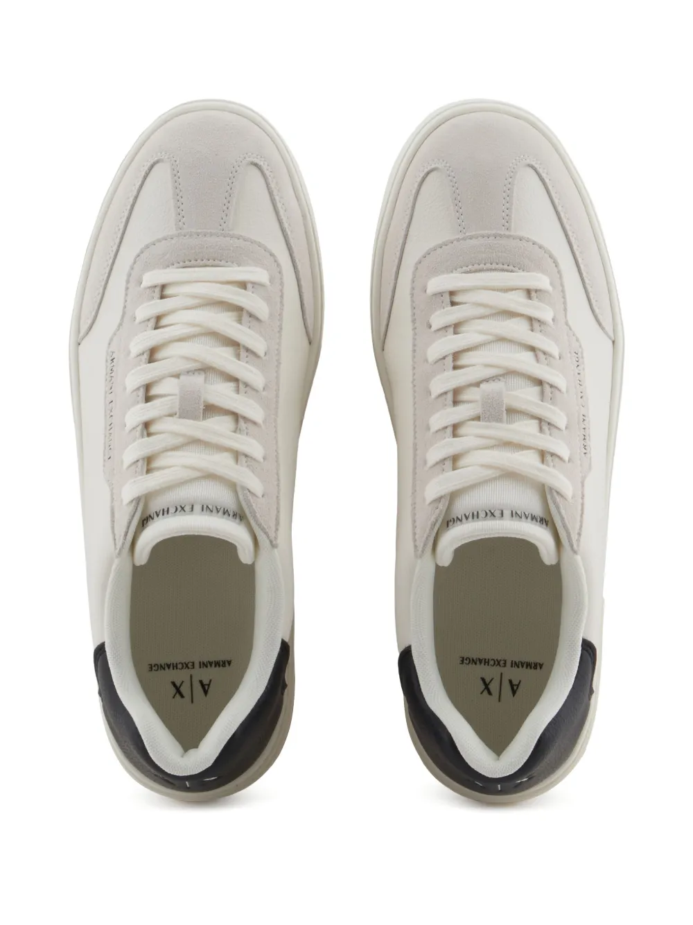 Armani Exchange leather loafers White