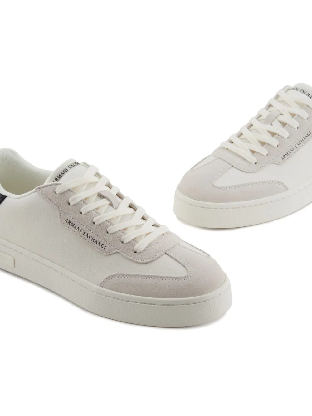 Armani Exchange leather loafers White