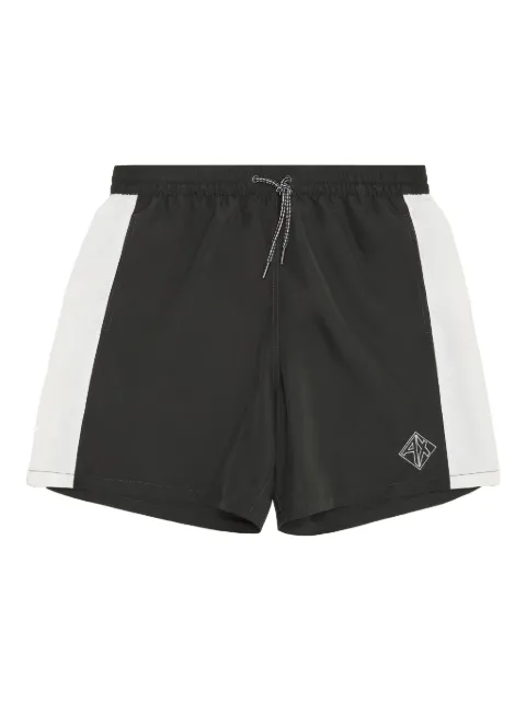 Armani Exchange logo-embroidered swim shorts 