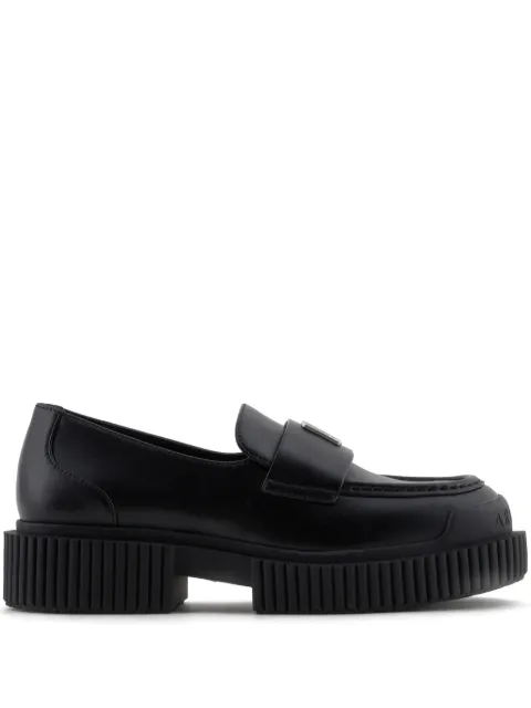 Armani Exchange leather loafers