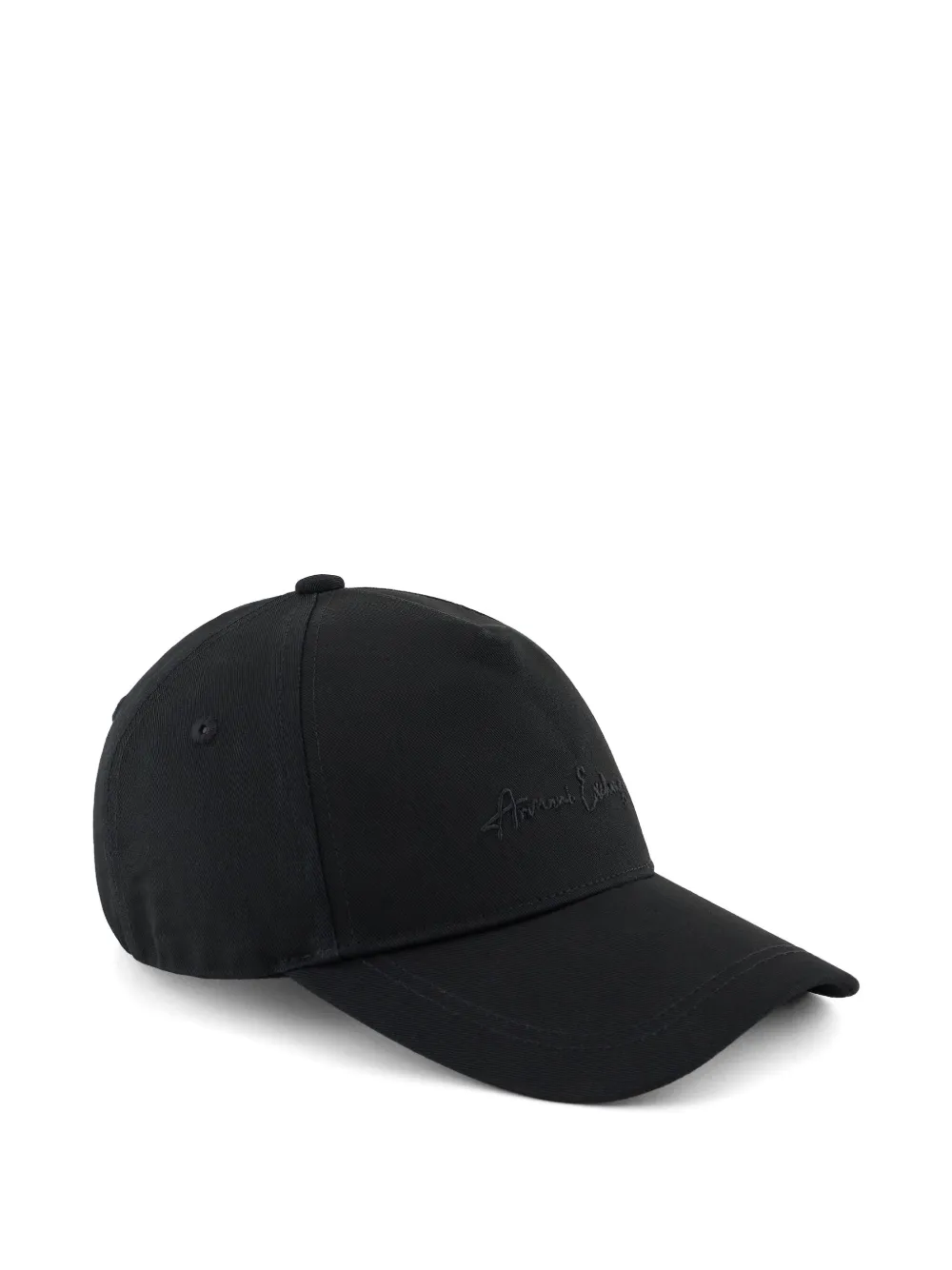 Armani Exchange Cappello da baseball in cotone con logo - Nero