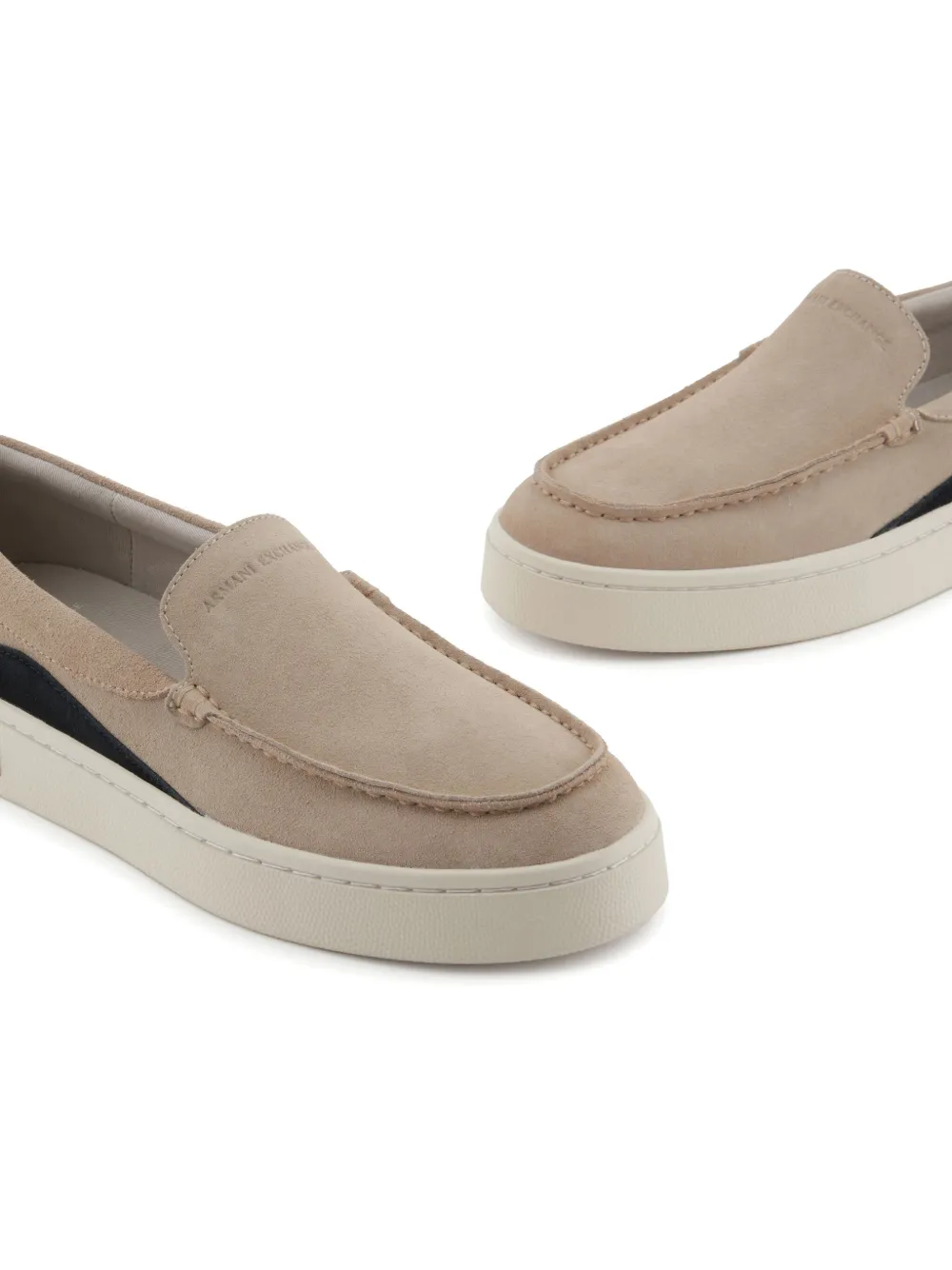 Armani Exchange suede loafers Neutrals