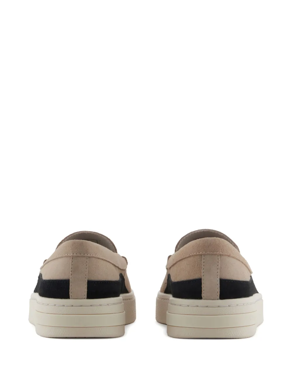 Armani Exchange suede loafers Neutrals