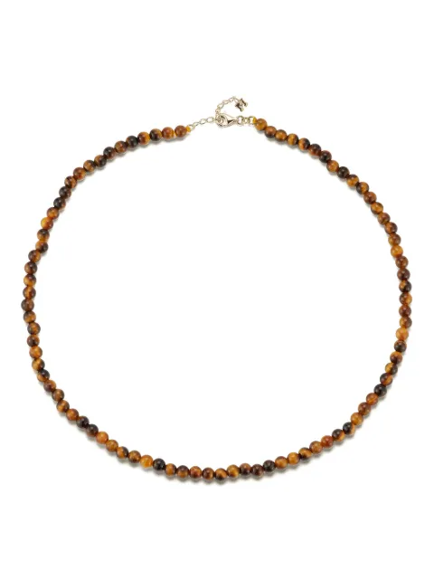 Mateo 14kt yellow gold tiger eye necklace