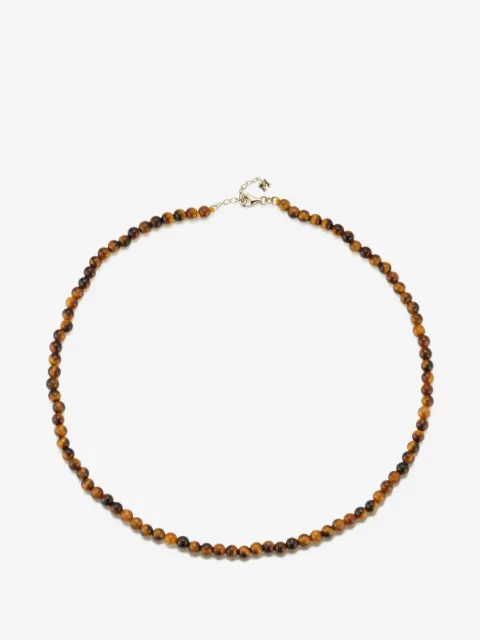 Mateo tiger-eye beaded necklace